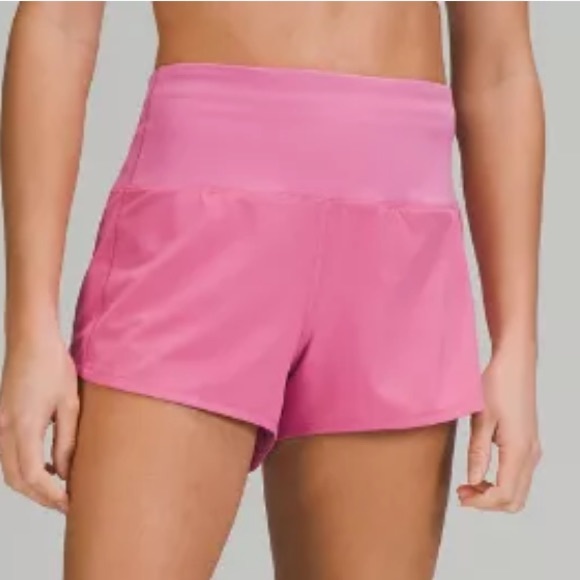 ❤️ Lululemon Speed Up High-Rise Lined Short 2.5"  Pink Blossom Size 6 NWT - Picture 7 of 11